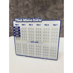 THỜI KHÓA BIỂU IN 3D ĐỒNG BỘ MÀU THEO YÊU CẦU - MÊ 3D 7