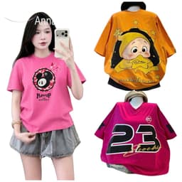 Áo phông thun nữ mẫu mới chất cotton su form rộng túi zip tay lỡ, tổng hợp -thoitrangbonmua 1