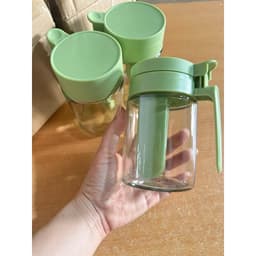 Lọ đựnġ Gia Vị Boro – Hũ đựnġ Muối Đường Thủy Tinh Có Tay Cầm Có Thìa Để Ngăn Riêng Chống Ẩm VOICON-[PM66] 5