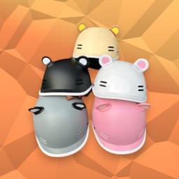 [ĐẠT CHUẨN AN TOÀN] Nón Bảo Hiểm Cá Heo Nửa Đầu Nam Nữ Nhiều Màu Hot Trend Kèm Tai Gấu Charm Cute 7