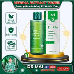 Toner Dr Mai Herbal Extract Skincare hỗ trợ cân bằng PH 1