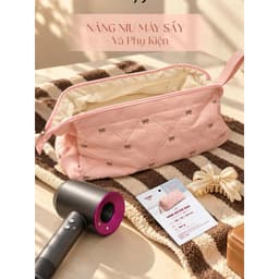 Túi đựng đồ đa năng TEWA 80094 thêu họa tiết nơ – Túi mỹ phẩm du lịch rộng rãi, 2 ngăn lưới 36cm 7