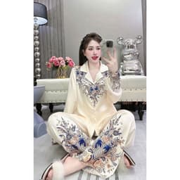[ HÀNG HOT - ĐẲNG CẤP THỜI TRANG ] Đồ bộ PIJAMA lụa latin cao cấp, mềm mịn sang trọng  6