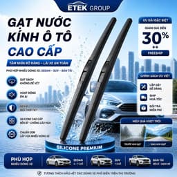 BỘ GẠT MƯA Ô TÔ Xe HYUNDAI i10, i20, Accent, Elantra, Tucson, Santafe - COMBO 2 GẠT Thân Mềm 3 Khúc Cao Cấp UP PARTS 1