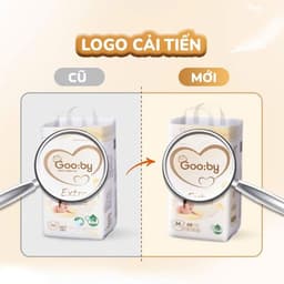 COMBO 3 BỊCH Tã bỉm GOOBY EXTRA bản mới cải tiến cao cấp full size cho bé. 7