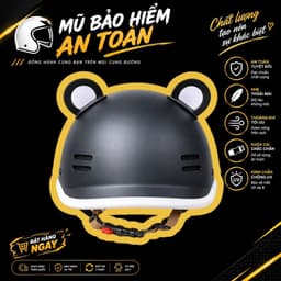 [ĐẠT CHUẨN AN TOÀN] Nón Bảo Hiểm Cá Heo Người Lớn Nam Nữ Nửa Đầu Thời Trang Dễ Thương 1