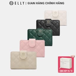 [Tặng hộp 20.10] Ví nữ ELLY EVH70 da tổng hợp cao cấp ví cầm tay mini thời trang chính hãng 1