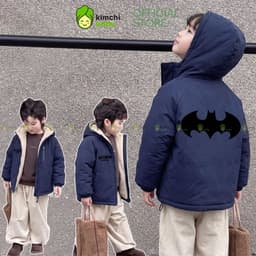 [12-37KG] Áo Khoác Lông Cừu Cho Bé Trai Bé Gái KIMCHIBABY Dày Dặn Giữ Ấm Chống Gió Họa Tiết Hoạt Hình Đáng Yêu AK602 6
