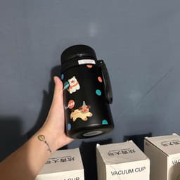 Bình Giữ nhiệt Thép Không Gỉ , Có Lọc Trà , Dễ Thương Dung Tích Lớn 1000ml ( Tặng Phụ Kiện ) 4