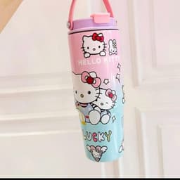Ly Giữ Nhiệt Cute 890ml - Dễ Thương, Họa Tiết ( Tặng phụ kiện + Sticker ) 4