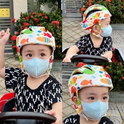 Nón Bảo Vệ Đầu Cho Bé - Mũ Bảo Vệ Đầu Bé Tập Bò, Tập Đi, Tập Ngồi Xe - Nón Bảo Hiểm Bảo Hộ Đầu Bé 5