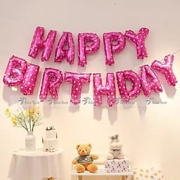 Bóng chữ Happy Birthday trang trí sinh nhật 8