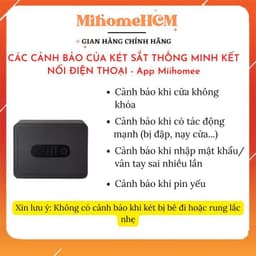 [RẺ VÔ ĐỊCH] Két sắt điện tử vân tay thông minh Miiijia Smart Safe BGX-5/ X1-303 - Mở Khóa Vân Tay | KẾT NỐI WIFI 2