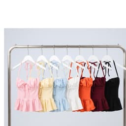 Áo 2 Dây Dáng Babydoll Ngắn Kiểu Cúp Ngực Nhún A51588 - Fashion 73 9