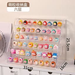 Hộp Mica Acrylic Trưng Bày 3-7 Tầng Dài 31x18.5cm Bảo Quản Mỹ Phẩm & Mô Hình Nhân Vật Trong Suốt Tiện Lợi VOICON-[NHI66] 4