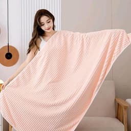 Khăn Tắm cho người lớn, thấm hút, mềm mại và không rụng lông, khăn gia đình nam nữ cỡ lớn(70x140cm) 1