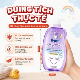 [CHÍNH HÃNG] Sữa Tắm Gội Cho Bé Dnee 2 IN 1 Tem Đại Thịnh Chính Hãng -  An Toàn Cho Bé Sơ Sinh 6