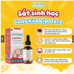 SOLECHILD Lipofero 30ml giúp bổ sung sắt, phòng ngừa thiếu máu thiếu sắt ở trẻ nhỏ.n <BUNBUN SHOP 3