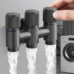 Van nước chia 3 , vòi chia nước 3 trong 1 tiện lợi cho máy giặt, nhà vệ sinh - Loại 1 2