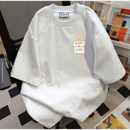 < Deal Mở Bán > Áo thun nữ tay lỡ in hình SHIN CÚN chất cotton su form rộng siêu hot tổng hợp 2
