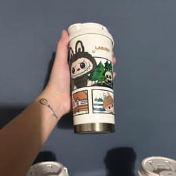 Cốc Giữ Nhiệt Hình Labubu 600ml Siêu Hot ( Tặng Phụ Kiện ) 4
