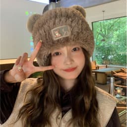 Mũ lông nữ Hàn Quốc NOVSET bucket lông cừu ulzzang đẹp mùa đông thời trang đủ màu trắng, nâu, be xinh(T2-KHO5) 4