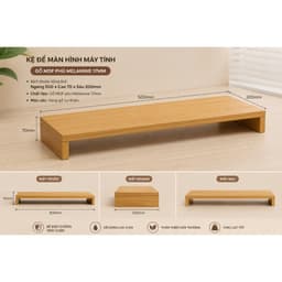 Kệ Để Màn Hình Máy Tính MDF Phủ Melamine | Kệ Nâng Màn Hình Để Bàn, Kệ Kê Màn Hình MÀU NGẪU NHIÊN LUX15 2