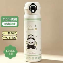 Bình Nước Giữ Nhiệt 316 Thép Không Gỉ Giữ Nhiệt Cốc Một Cốc Ba Uống Nắp Thoát Cốc -khosianhvy8386 5