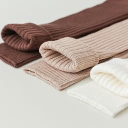Tất đùi nữ vintage Vớ dài nữ sợi Cotton len tăm cao cấp mềm nhẹ co giãn thoải mái 6