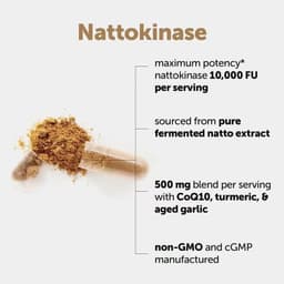 Hũ Nattokinase 10,000FU-Hỗ Trợ Tuần Hoàn Máu&Tăng Cường Sức Khỏe Tim Mạch, Chống Đột Quỵ, Tai Biến_SALE    7