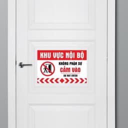 Decal Dán Nội Bộ Cấm Vào - Khu Vực Nhân Viên, Chỉ Dành Cho Staff, Xin Đừng Vào 4