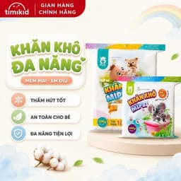 Khăn khô đa năng cho bé MIPBI khăn khô đa năng Mipbi Mẫu Mới, Hàng Chính Hãng 1