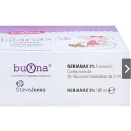 Buona  Nebianax 3% Flaconcini  (Hộp 20 Ống ) 3% giảm khô mũi, sung huyết mũi và làm loãngy> BUN BUN SHOP 7