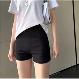 Quần đùi nữ - Quần Legging đùi nữ lưng chun cạp cao, Quần tập thể dục ôm gọn cơ thể, Quần short sooc cotton co giãn BiBi 3