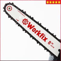 Cưa xích dùng pin WORKFIX WF-CS0801BL, Tốc độ khủng 46000v/p, Không chổi than, Tra nhớt tự động, Hỏa tốc 6