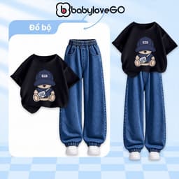 Đồ bộ bé trai BabyloveGO, set quần áo cho bé trai đi học, đi chơi phong cách Hàn Quốc 1