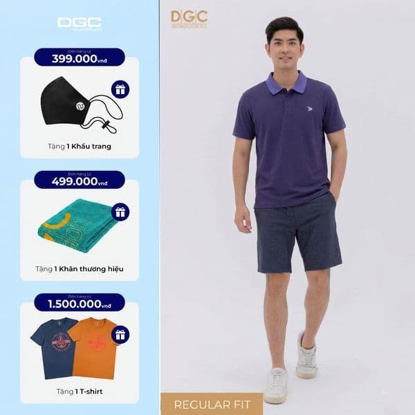 Áo Polo Golf Ngắn Tay DGCs Dáng Regular Fit Năng Động Thoáng Mát - SAPBB25M