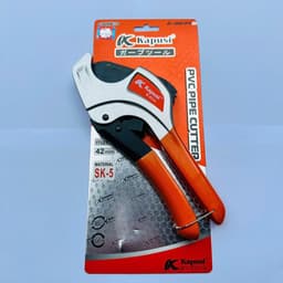 Kéo Cắt Ống Nhựa PVC PPR PE 42mm KAPUSI Japan Tay Xám Cam K0234 – Thép Mangan, Trợ Lực 8