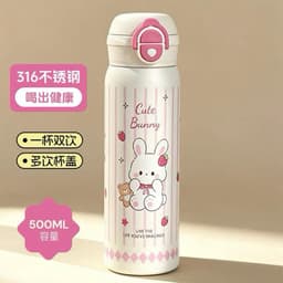 Bình Nước Giữ Nhiệt 316 Thép Không Gỉ Giữ Nhiệt Cốc Một Cốc Ba Uống Nắp Thoát Cốc -khosianhvy8386 8