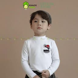 [10-29KG] Áo giữ nhiệt bé trai cao cấp KIMCHIBABY cổ cao 3p DÀY MỊN SIÊU ẤM dài tay cho bé mặc thu đông ACL601 1