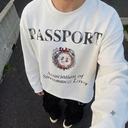 Áo Thun Tay Dài STRESSMAMA PASSPORT logo phông cotton nasa in 5D longtee boxy dáng rộng nam nữ LONGSLEEVE AM121 5