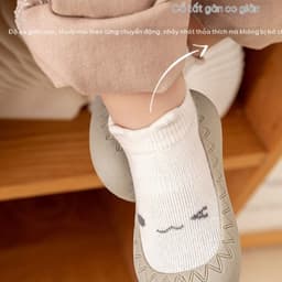 🧸 GIÀY TẬP ĐI CHO BÉ HÌNH THÚ DỄ THƯƠNG – ĐẾ MỀM CHỐNG TRƯỢT 5