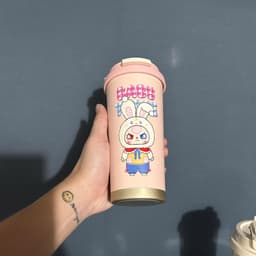 Bình Giữ Nhiệt Inox 304 Baby Three Cute Có Quai Xách 500ML - Bình Giữ Nhiệt Cho Bé 3