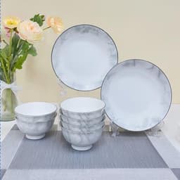 Lẻ món bát chén đĩa sứ  họa tiết Vân Đá MARBLE 2