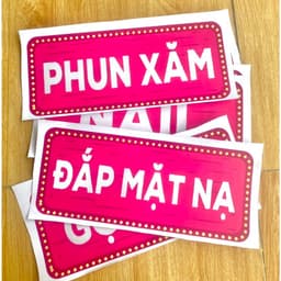 Decal TRANG TRÍ TIỆM NAIL - TIỆM TÓC - SPA - DÁN NÊN CỬA KÍNH TƯỜNG (DL9103) 4