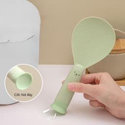 Muôi Xới Cơm Chống Dính Đế Hít Dính Tự Đứng Chất Liệu Nhựa PP Không Mùi Chịu Nhiệt  VOICON-[TTA11] 7