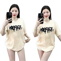 [ Áo Thun MỎNG ] Áo thun cotton nữ Bình Dân cổ tròn vải mỏng nhẹ hình 3 ngôi sao chữ chảy -thoitrangthubio98 1