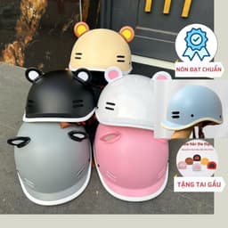 [ĐẠT CHUẨN AN TOÀN] Mũ Bảo Hiểm Cá Heo Nửa Đầu Nam Nữ Hot Trend Thời Trang Cute Kèm Charm Tên Gắn Mũ 8