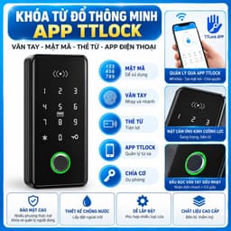 Khóa điện tử vân tay mã số thẻ từ cửa tủ thông minh điều khiển qua ứng dụng Ttlock, an toàn và tiện lợi. 5