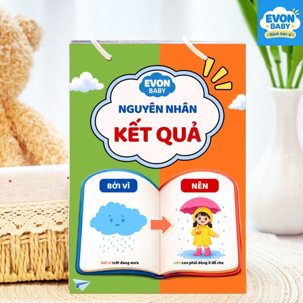 Thẻ Flash EVON BABY dạy bé tập nói - NGUYÊN NHÂN & KẾT QUẢ